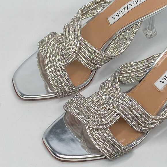 Aquazzura Gatsby Embellished Mules size 38 - Picture 7 of 16